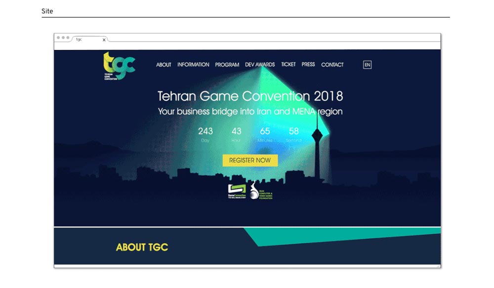 طراحی وب سایت TGC