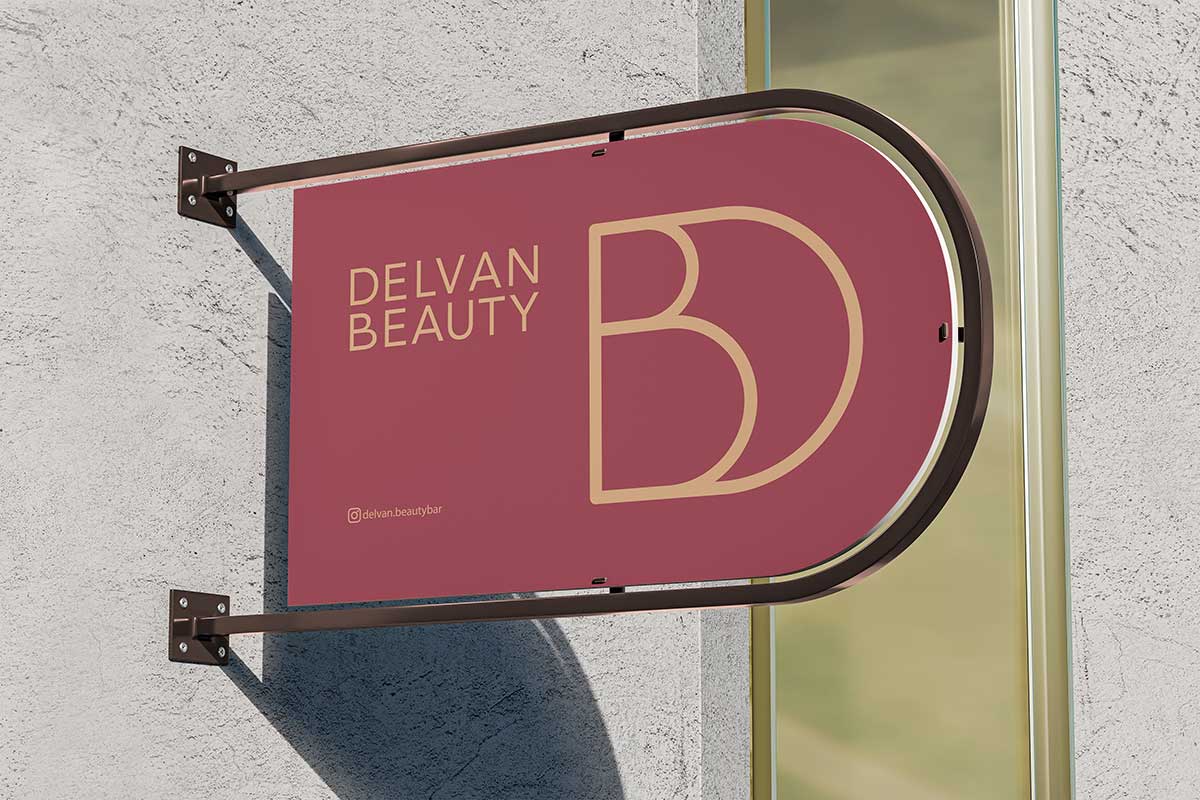 هویت بصری برای Delvan Beauty