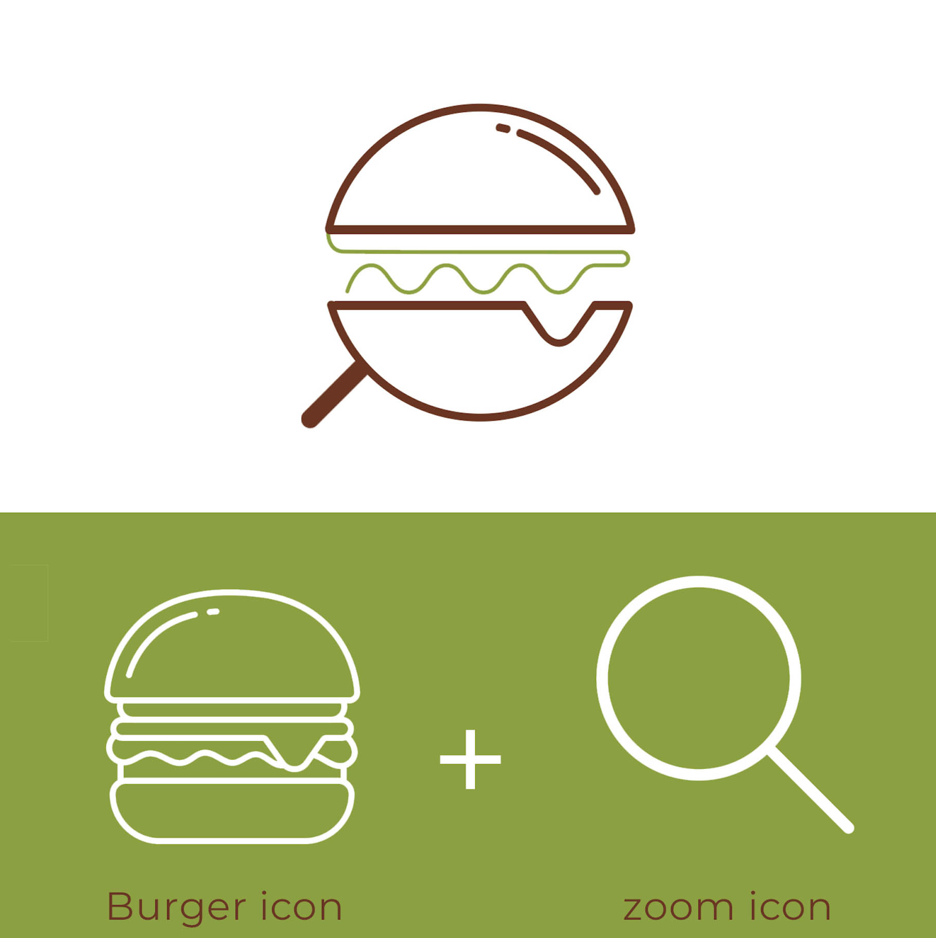 طراحی لوگو   Burger Zoom