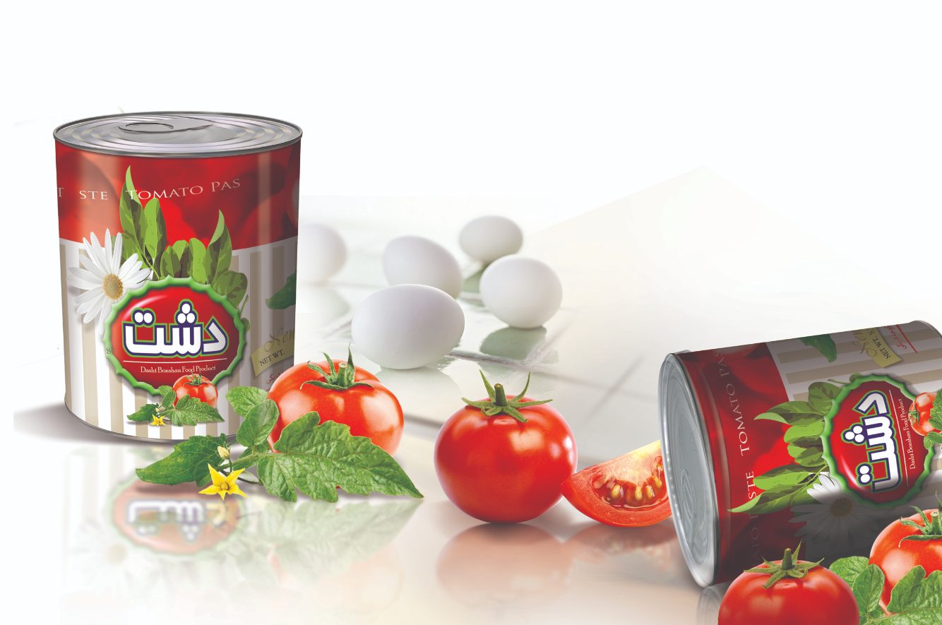 بسته بندی رب گوجه فرنگی دشت 